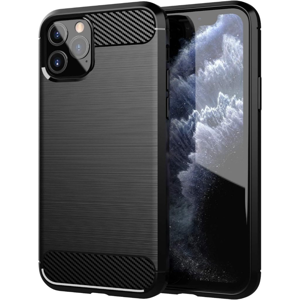 Iphone 11 Pro Max Case ipaky Carbon Fiber Casing Silicon Softcase Shockproof TPU