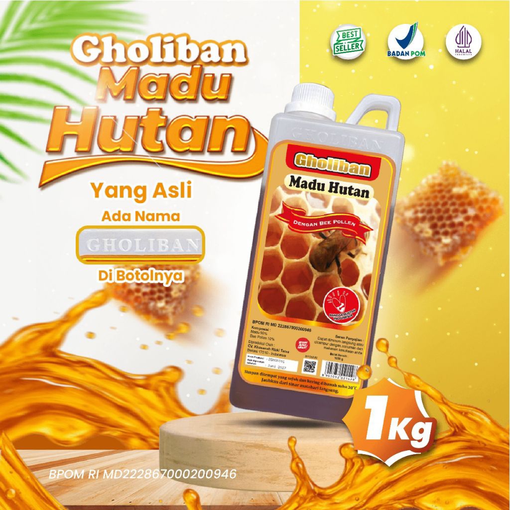 

Madu Hutan Gholiban 1Kg / Original Asli new Gholiban