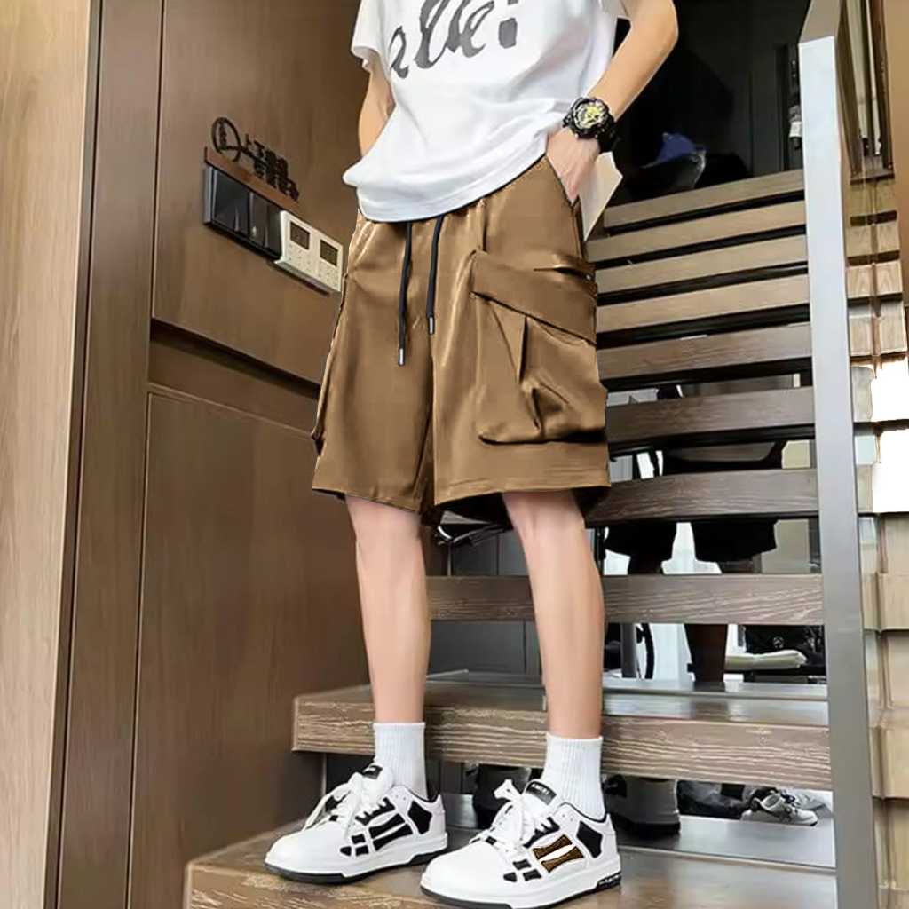 Celana Pendek Cargo Pria Kekinian  Celana Cargo Pendek Pria Keren Harian  Celana Pendek Pria Streetw