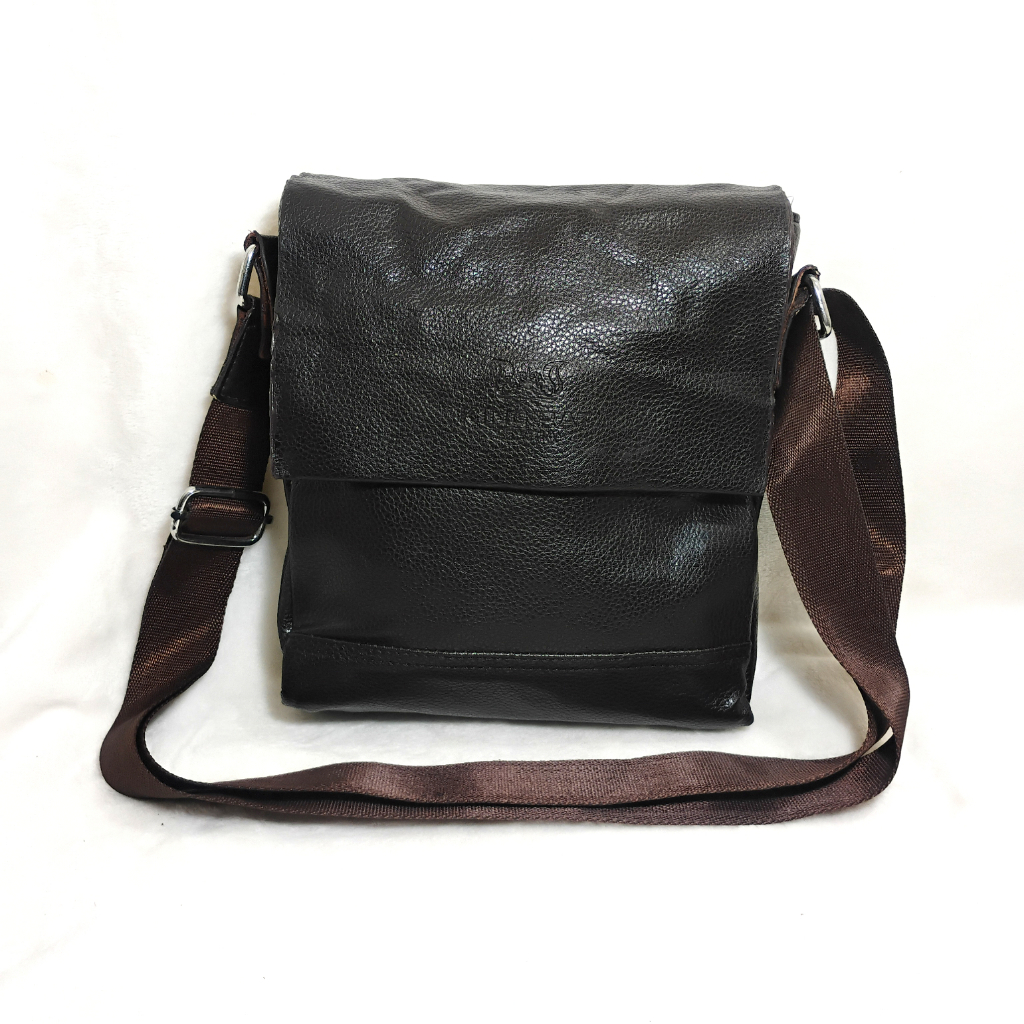 [PRELOVED] Tas kulit asli Kulas Sling bag Slempang Pria laki Hitam Original Brand King Rat Styria