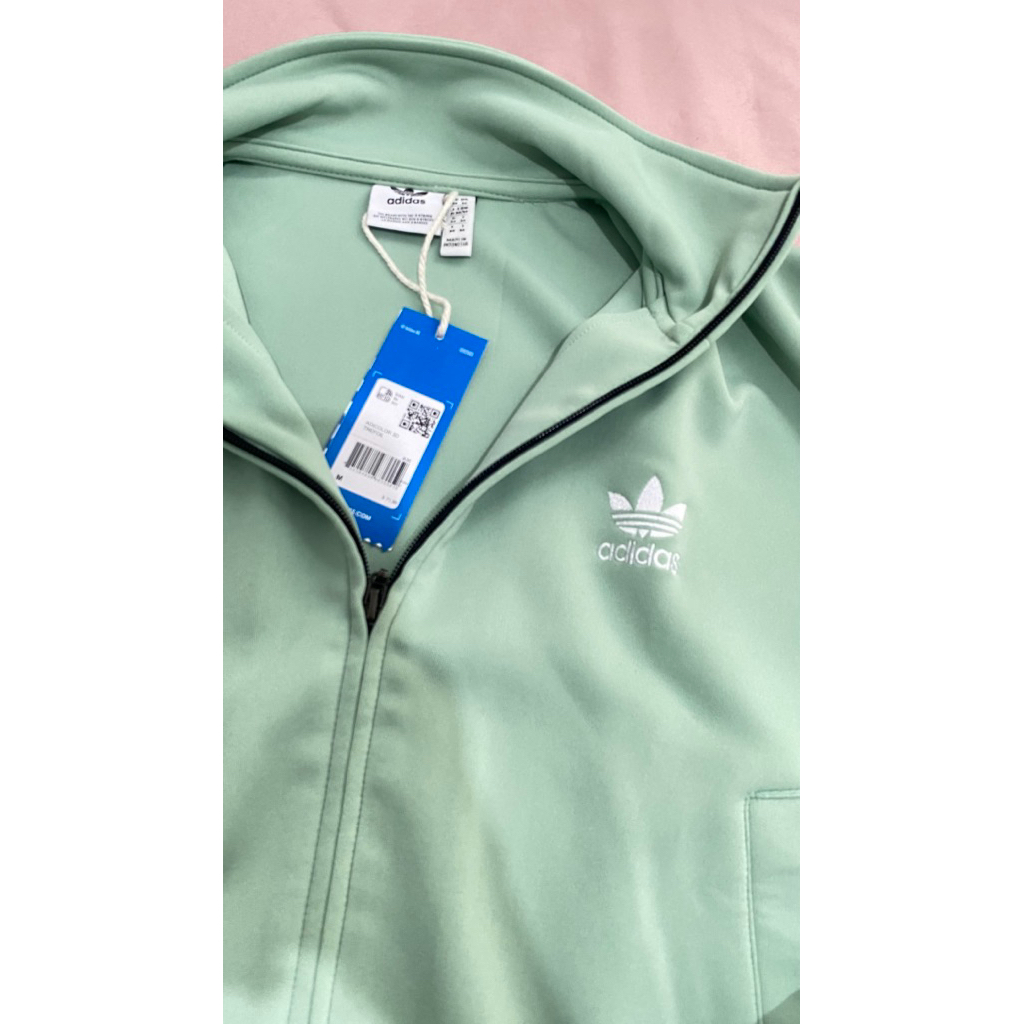 Crop Adicolor 3D Trefoil - Sage