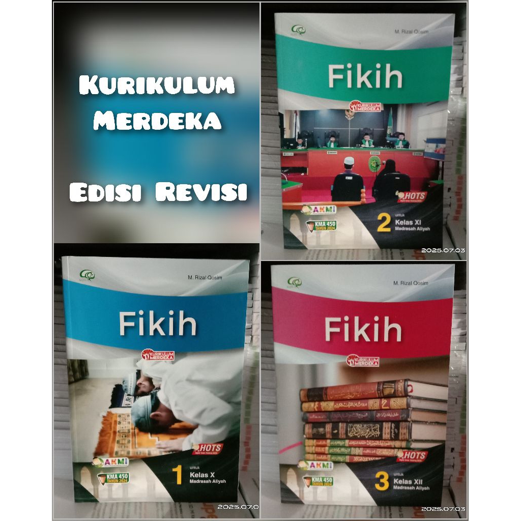 buku fikih kelas 1 2 3 MA kurikulum Merdeka AQILA / Buku Fiqih fiqh Kelas 10 11 12 / X XI XII MA