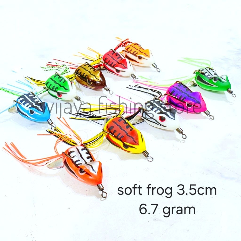 umpan kodok / soft frog panjang 3.5cm 6.7 gram