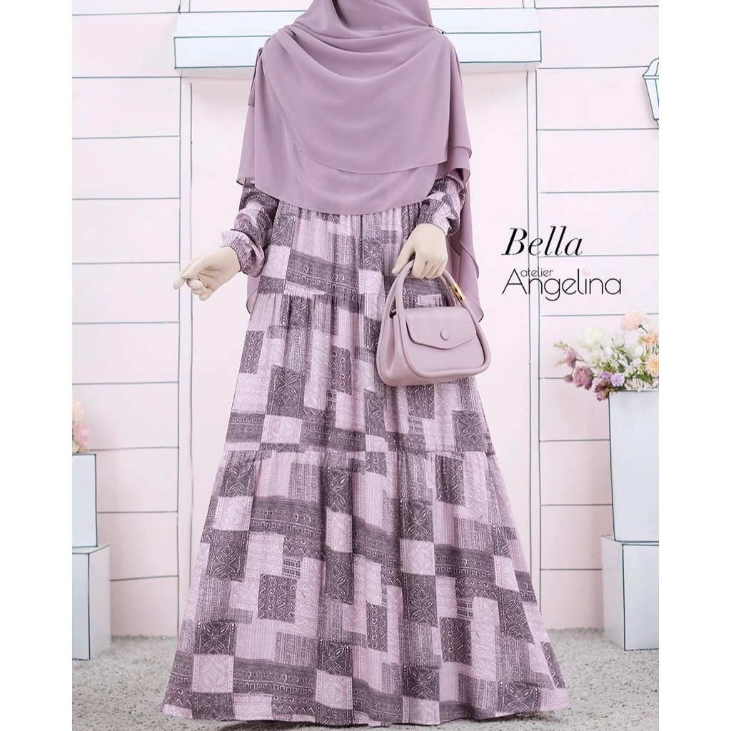 [SIAP KIRIM] BELLA DRESS TRADITION PATH DUSTY PURPLE SIZE M BY ATELIER ANGELINA