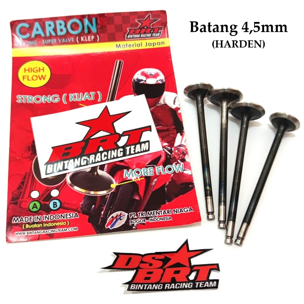 Klep BRT Carbon Suzuki SATRIA FU GSX RAIDER 150 4,5mm 24 22 20 19 4.5 mm