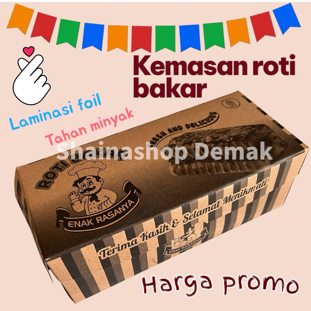 Dus Roti Bakar wadah kemasan roti bakar kemasan roti bakar box roti bakar bungkus roti bakar univers