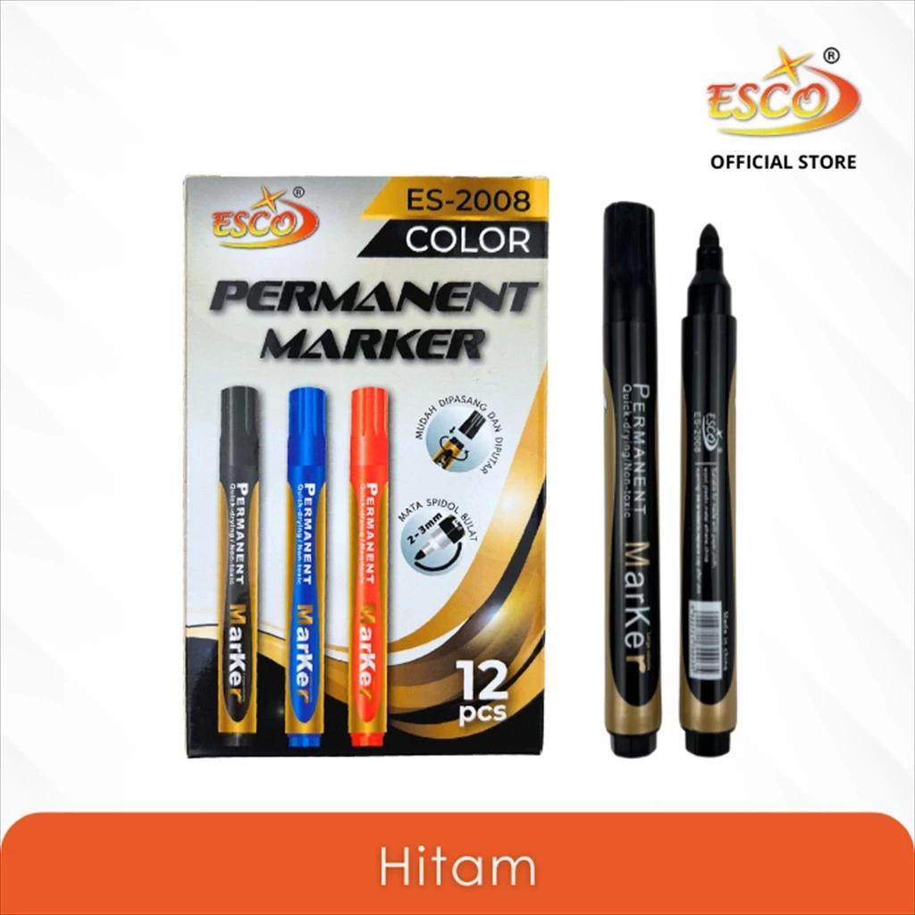 

Spidol Permanen Esco ES2008 Tinta Hitam 1 pc