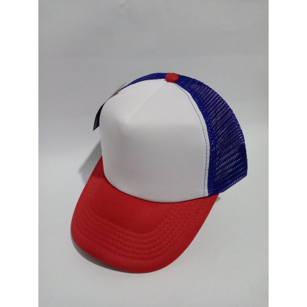 Topi Jaring Polos Bandung Kombinasi Warna