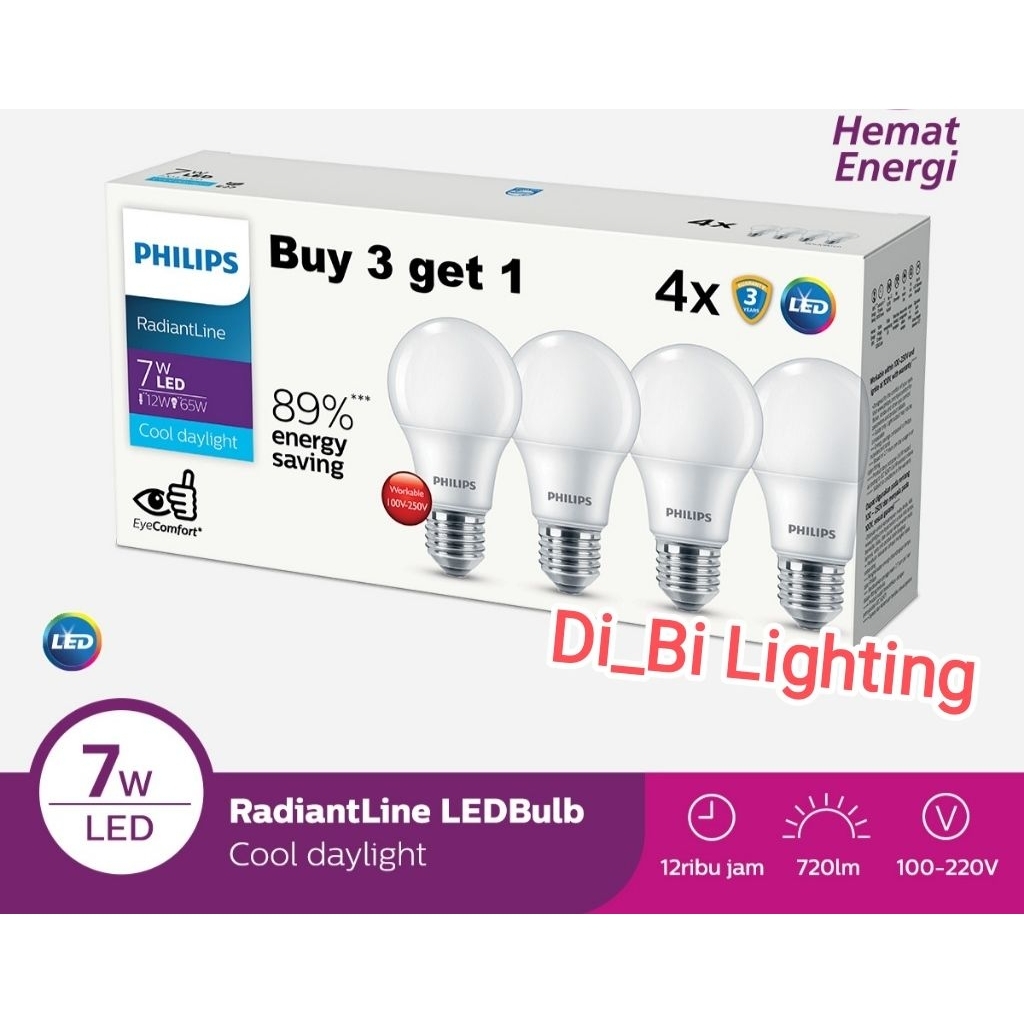Led Philips 7watt murah