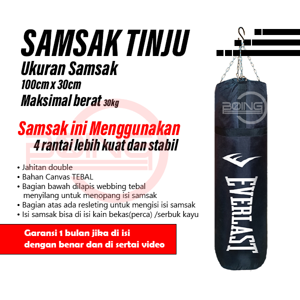 Paket samsak gantung ukuran 100cm / Samsak ukuran 1meter