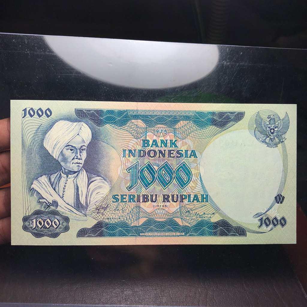 Uang Kuno 1000 Diponegoro 1975 Asli