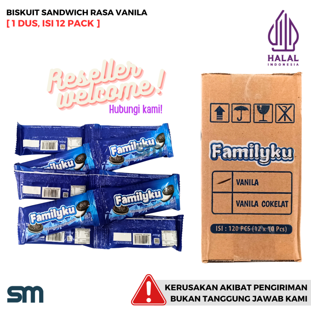 

FAMILYKU Biskuit Sandwich [1 Dus, Isi 12 Pack]