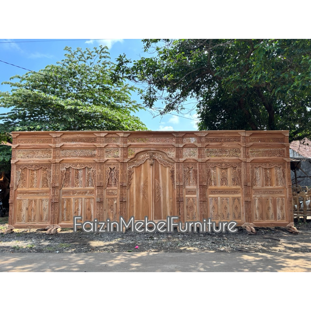 GEBYOK PELAMINAN UKIR - Backdrop Ukir Pelaminan