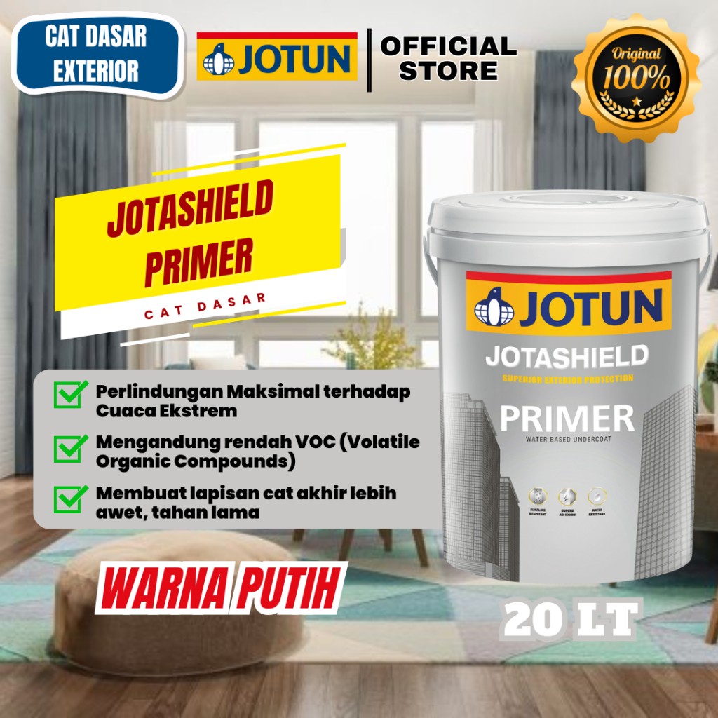 JOTUN JOTASHIELD PRIMER 20 LITER PAIL / CAT DASAR ANTI ALKALI / SEALER JOTUN EKSTERIOR