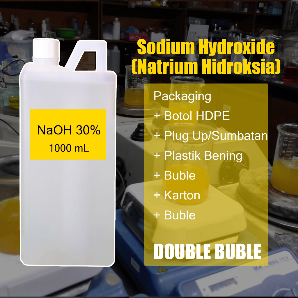 NaOH 30% / Larutan Natrium Hidroksida / Sodium Hydroxide Solution 1000 ml