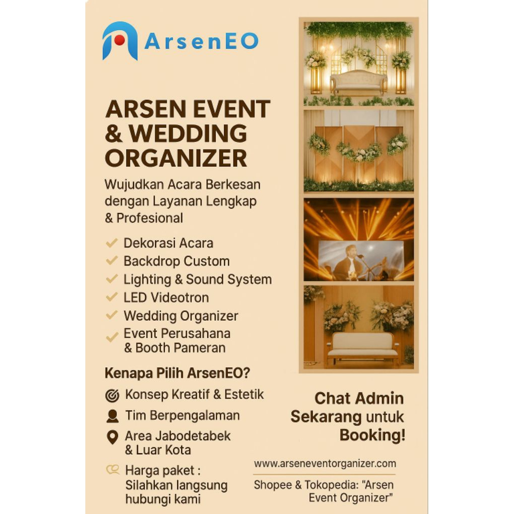 Jasa Wedding Organizer Profesional - WO Full Service / Akad / Resepsi