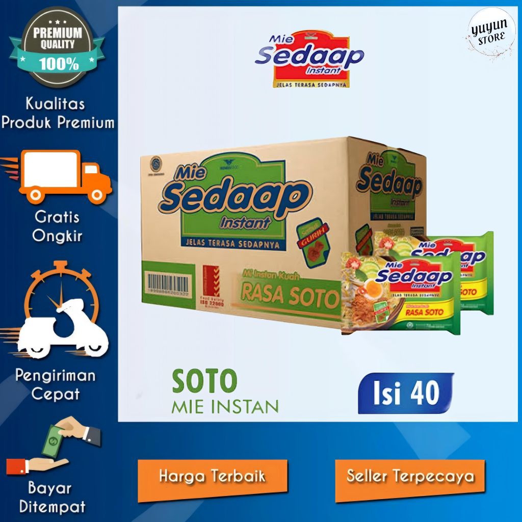 

Mie Sedaap Rasa Soto 1 Dus/Karton