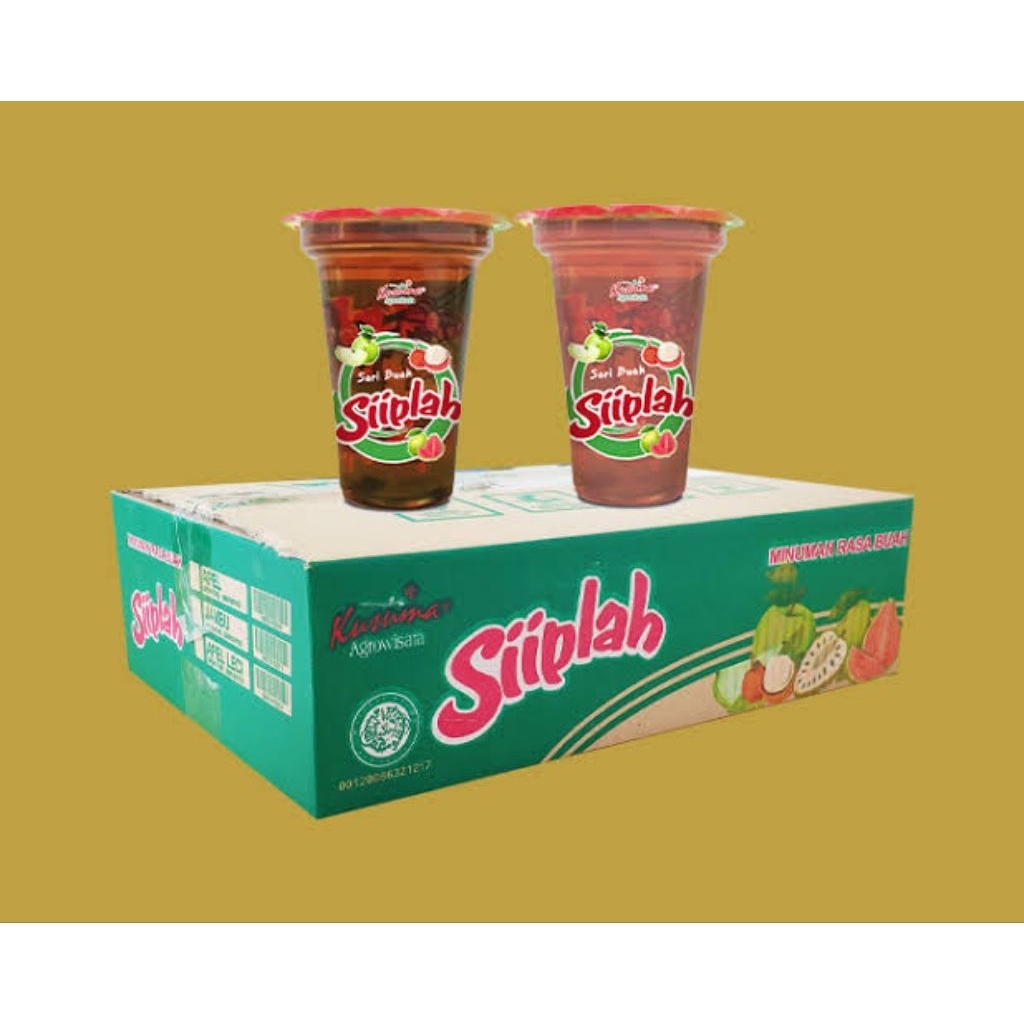 

Cahayadstore Siiplah Sari Buah Rasa Apel / Jambu / Leci 32 Pcs ( Per Pcs 120Ml)