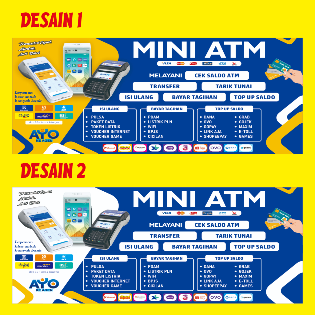 Banner Agen Spanduk Mini ATM - K3