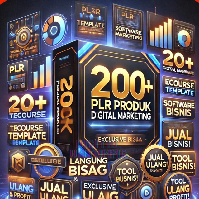 200+ PLR Produk Digital Marketing - Ecourse, Template, Software, Dan Tools Bisnis - Bisa Jual Ulang
