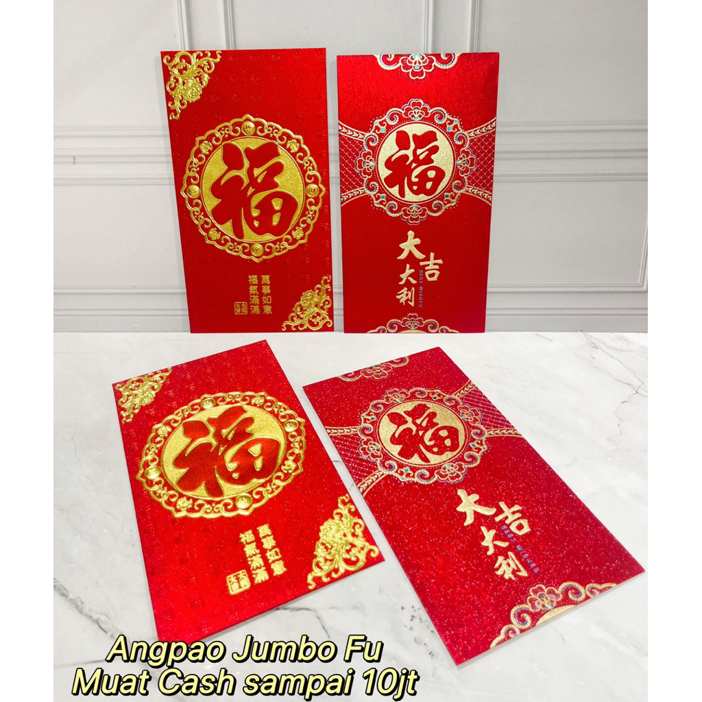 

Angpao Jumbo Premium Tebal isi 2 untuk Imlek, Wedding, Ulang Tahun