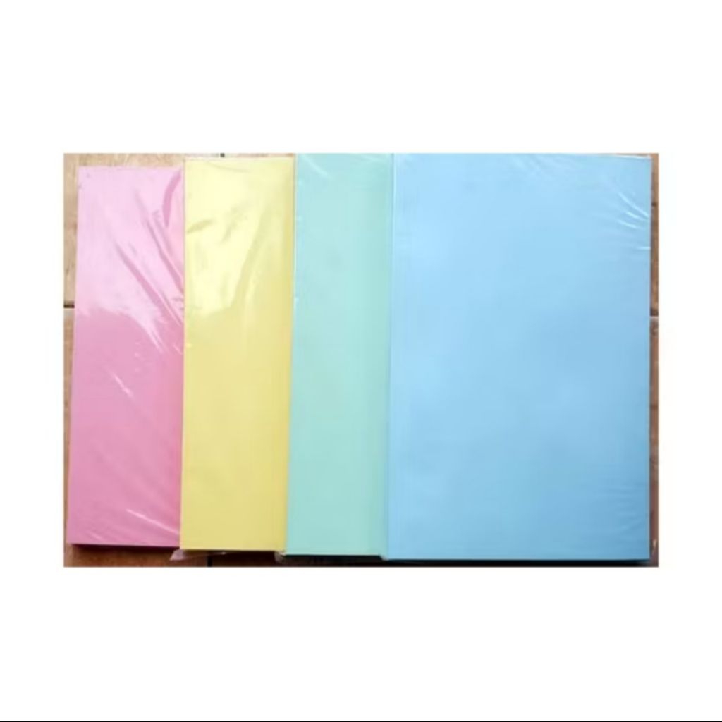 

Kertas BC (brief card) 160 gsm, kertas warna pastel ukuran A4 isi 50 lembar, kertas undangan