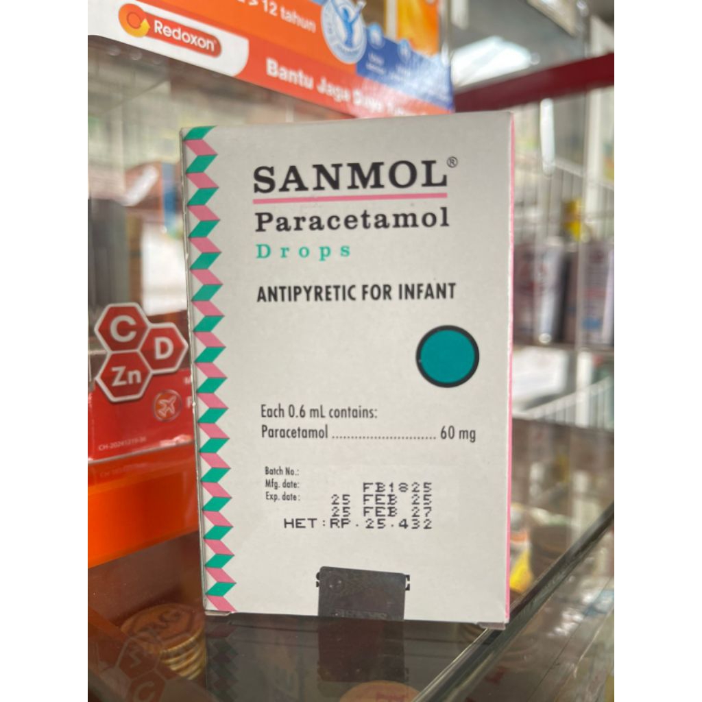 Sanmol Drop syrup demam bayi