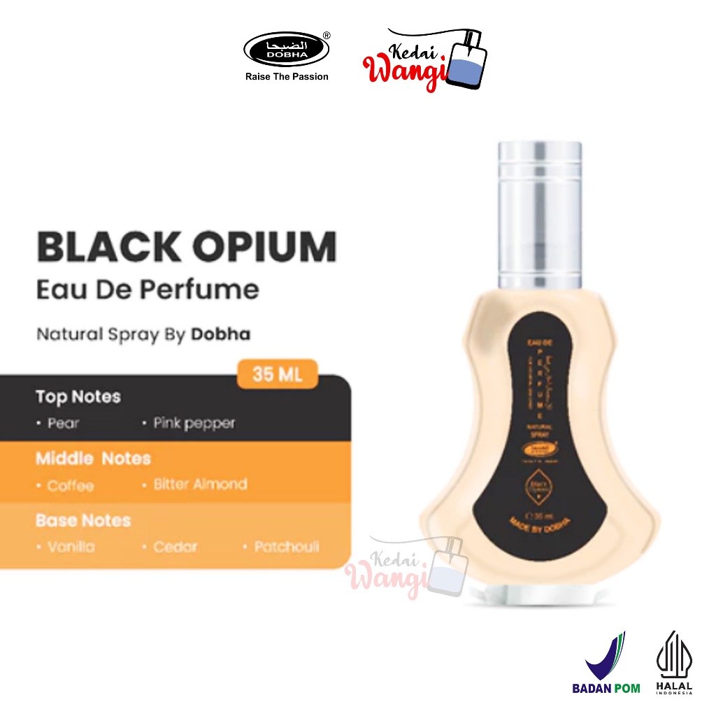 Dobha Parfum Spray 35ML ORIGINAL - BLACK OPIUM