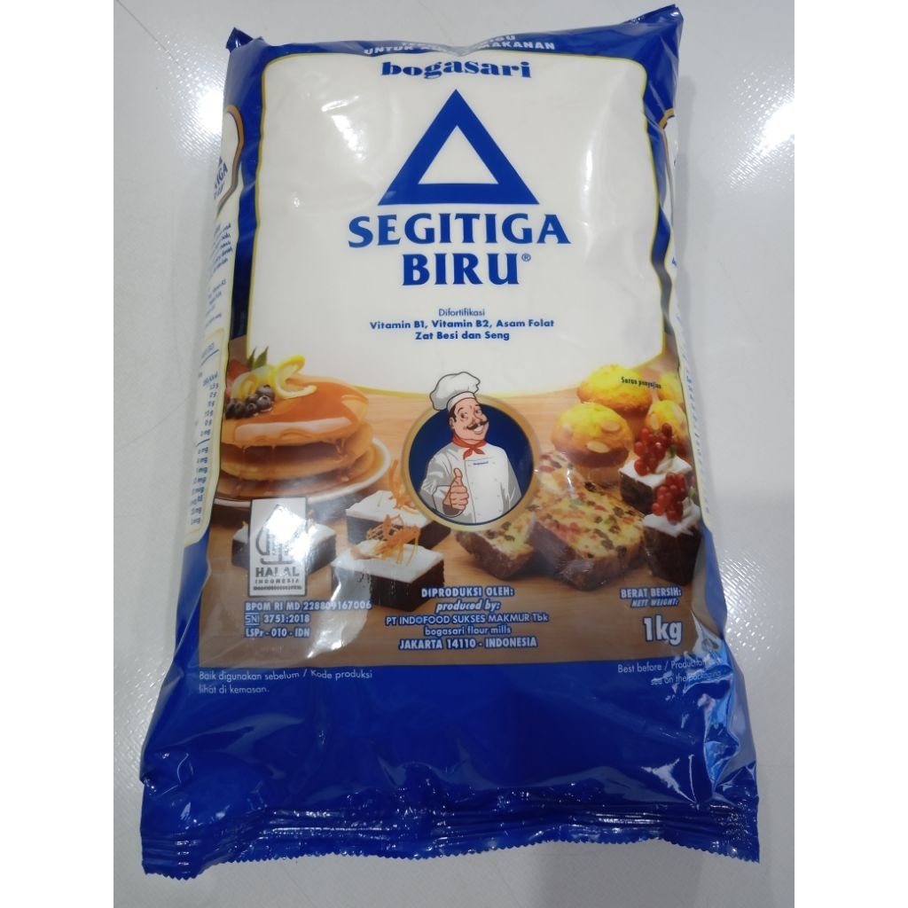 

Tepung Terigu Segitiga Biru Kemasan Premium 1Kg