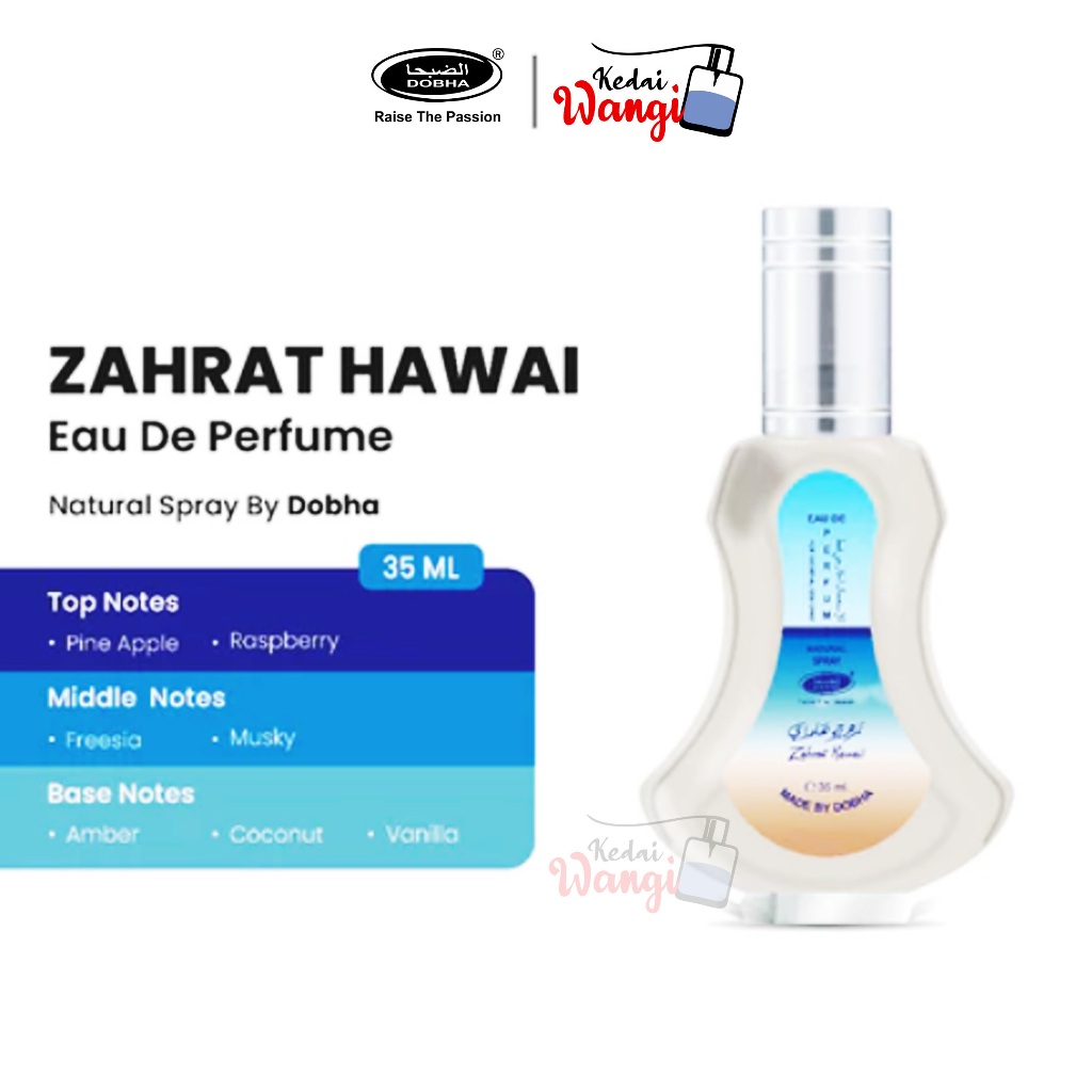 Dobha Parfum Spray 35ML ORIGINAL - ZAHRAT HAWAII