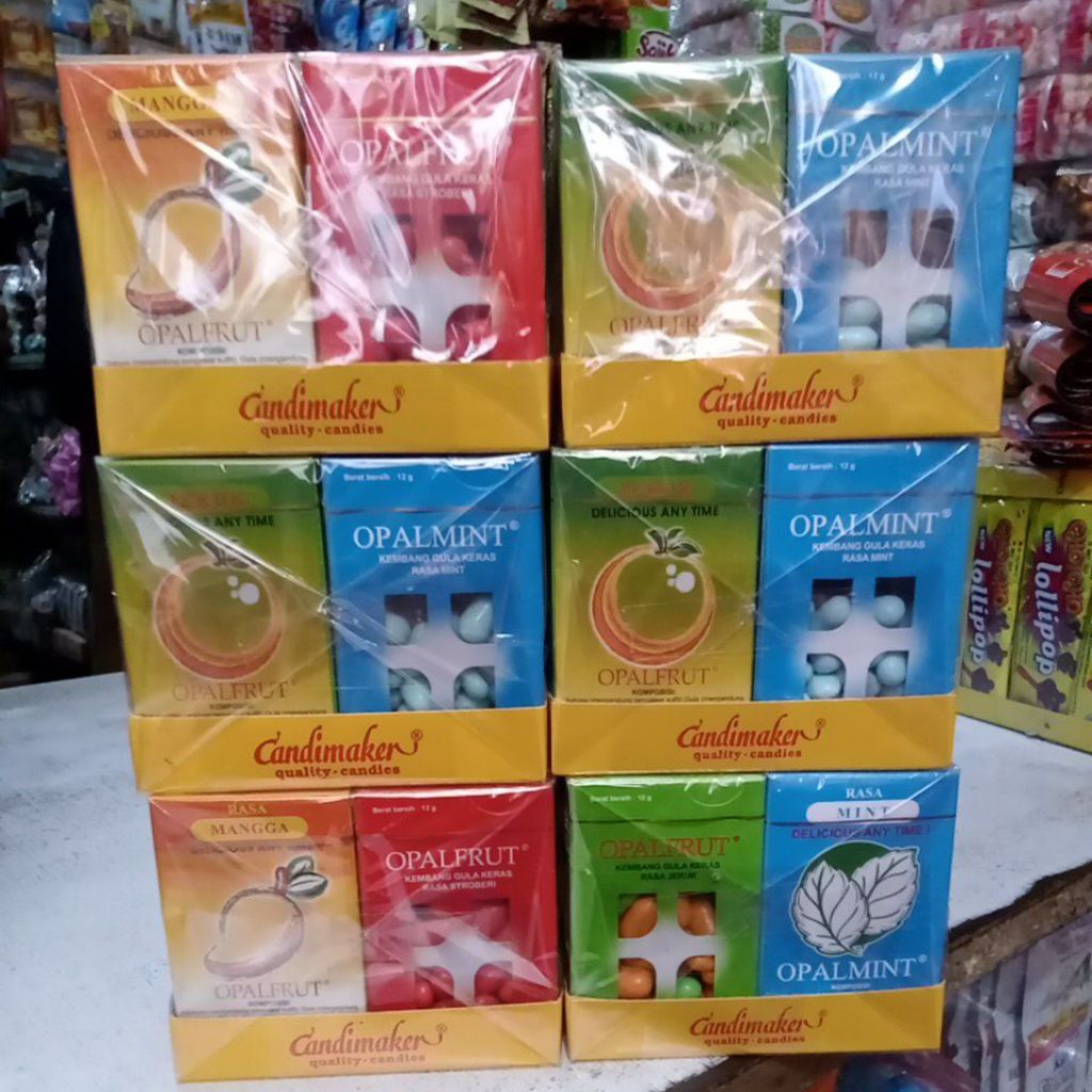 

Opalfrut/candimaker/permen tik tak/permen unik/permen lucu