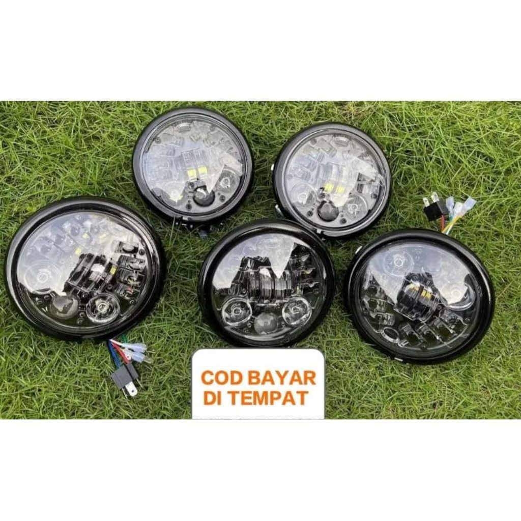 Lampu Daymaker Daimeker CB Gl tiger mega pro gl pro new rx king verza jeepstyle 5,75 inch fulset rin