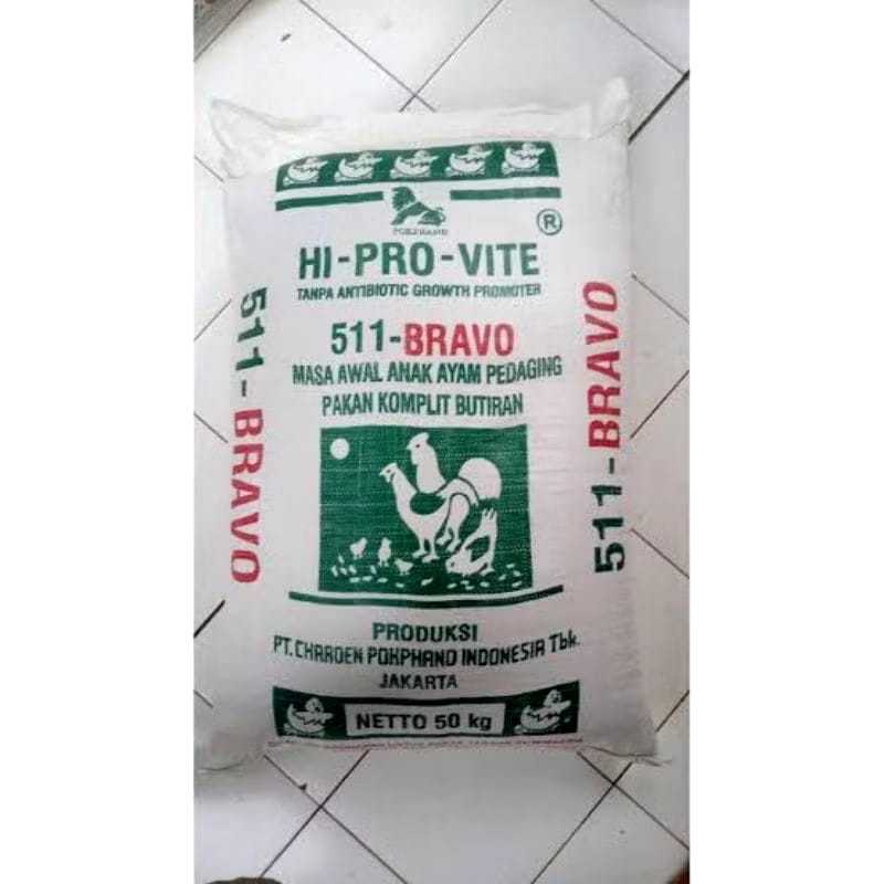 Pur 511 Bravo 50kg Voer 511 Makanan Ternak Ayam Hi-pro-vite Bravo Pakan Ayam