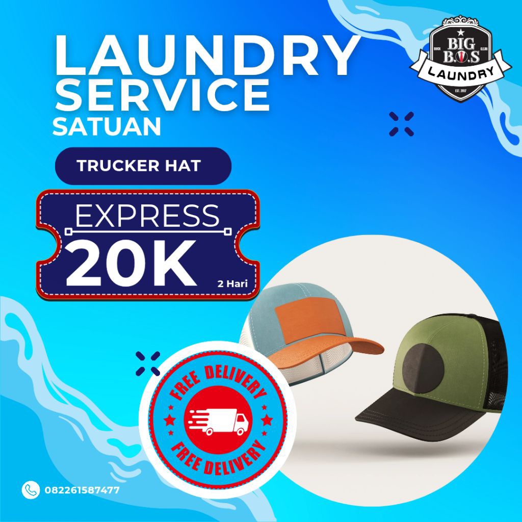 JASA LAUNDRY TOPI TRUCKER