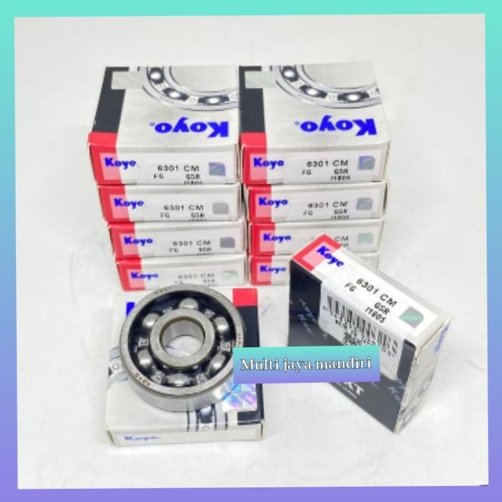 BEARING 6301CM KOYO 6301 CM KOYO TANPA TUTUP 1Pcs