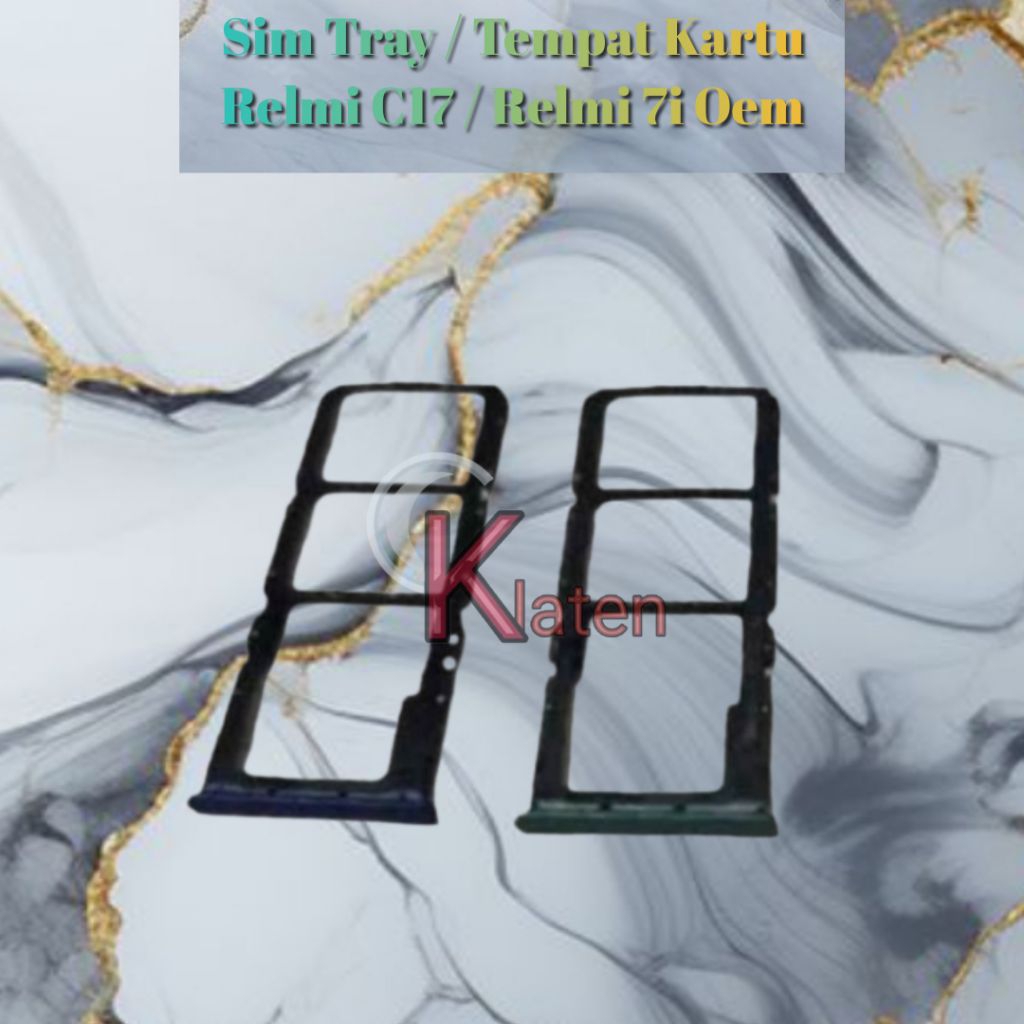 Sim Tray / Tempat Kartu Relmi C17 / Relmi 7i Oem