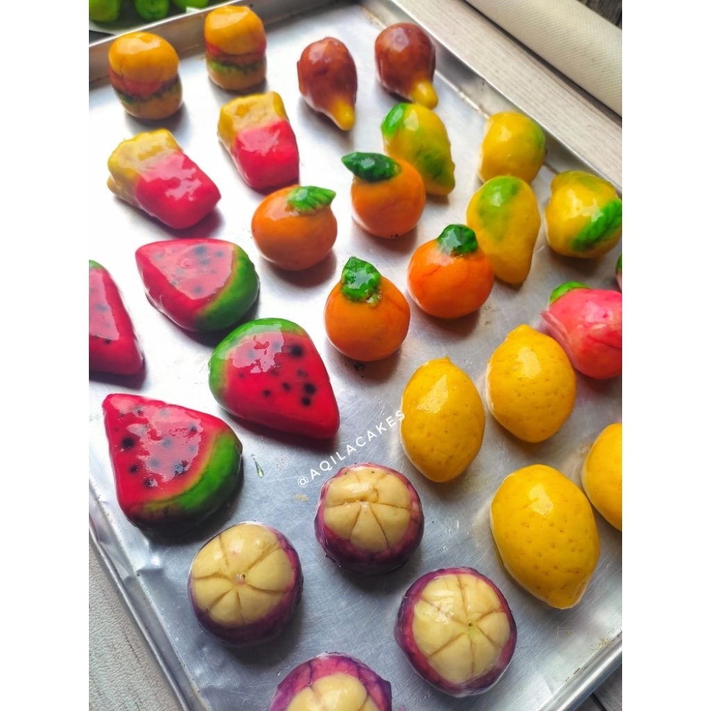 

Kanom Lukchup / Lukchup / jajanan thailand /kue buah mini / Jajanan thailand viral