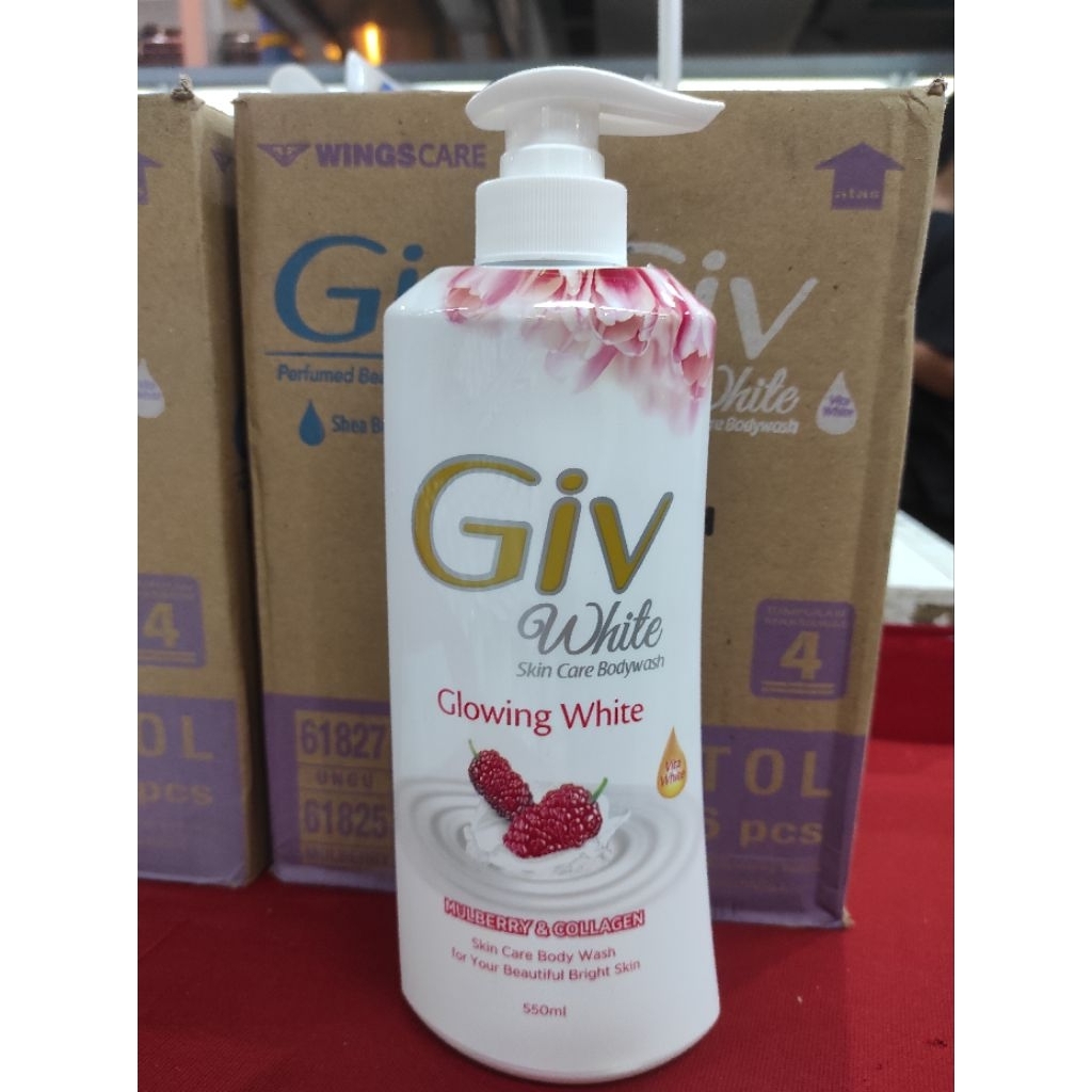 Giv body wash botol pump sabun mandi giv botol pump 550ml