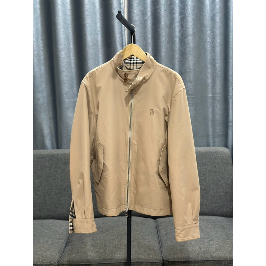 Burberry London Check Wool Cotton Harrington Jacket