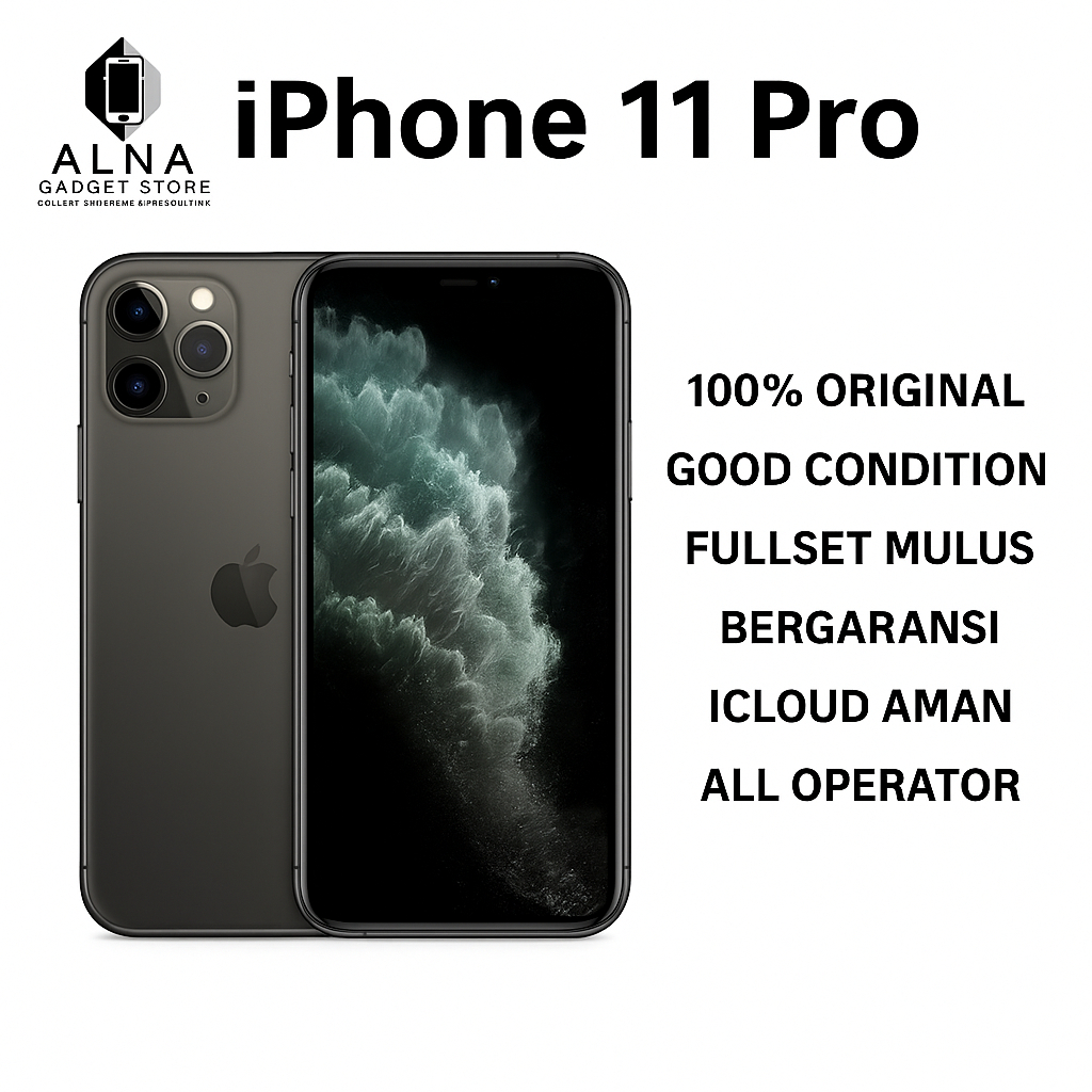 iPhone 11 Pro 64GB / 256GB Fullset Mulus iCloud Aman Garansi Toko