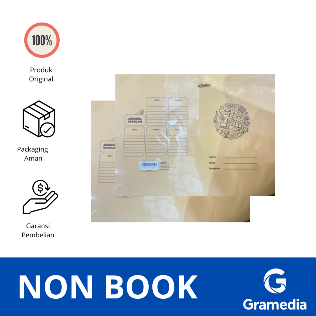 

Gramedia Daan Mogot - Estudee sampul buku samson motif B5 isi 10 K