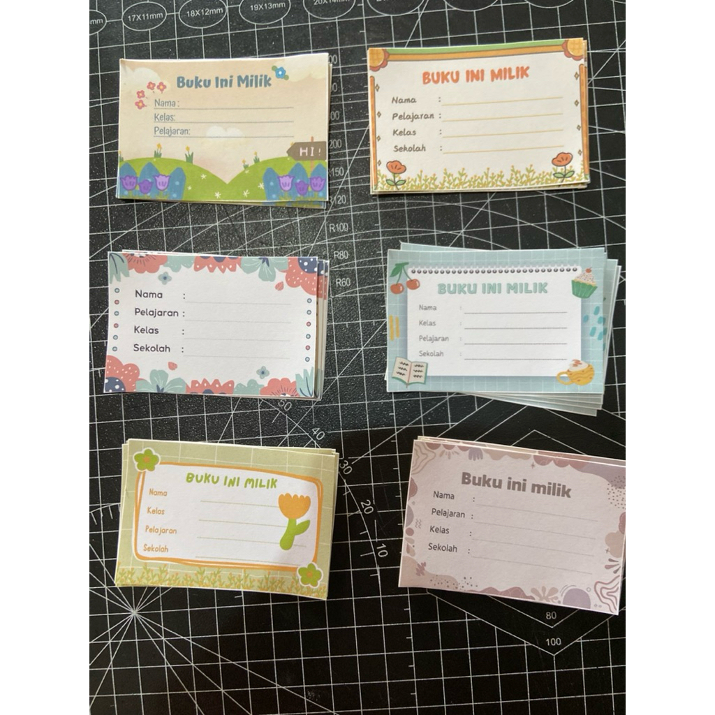 

Stiker Buku isi 10 pcs - Label Nama Buku Tulis - Sampul Buku
