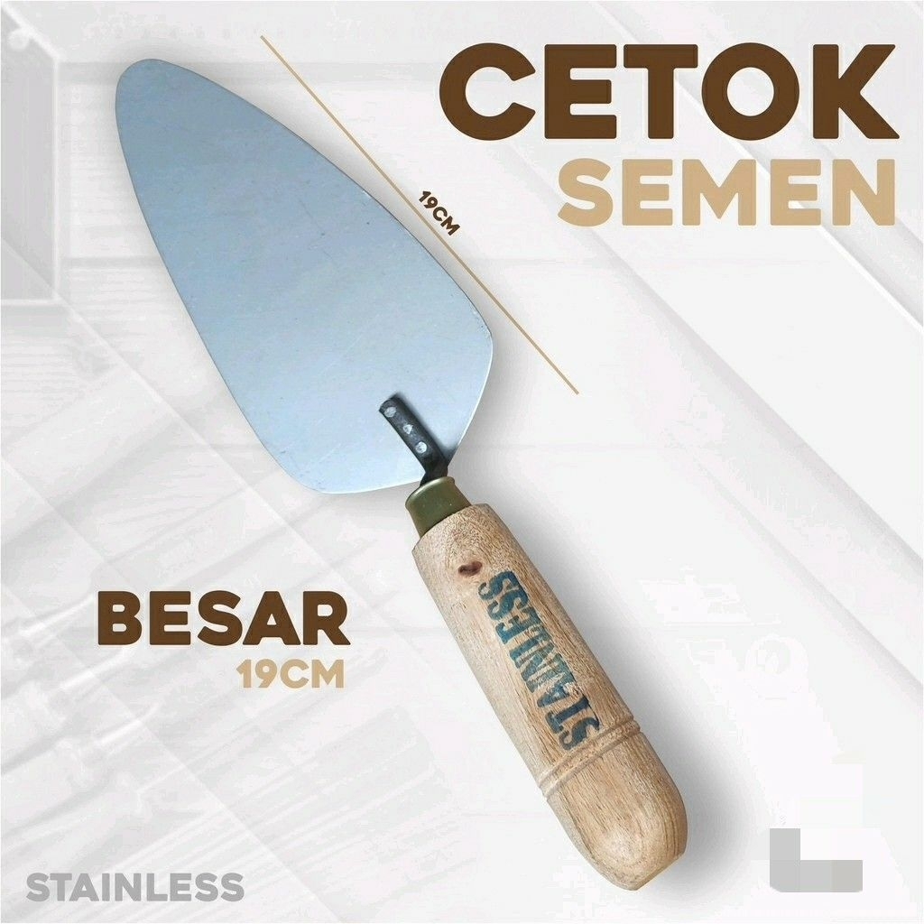 Cetok Stainless cetok galur Sendok Semen asli