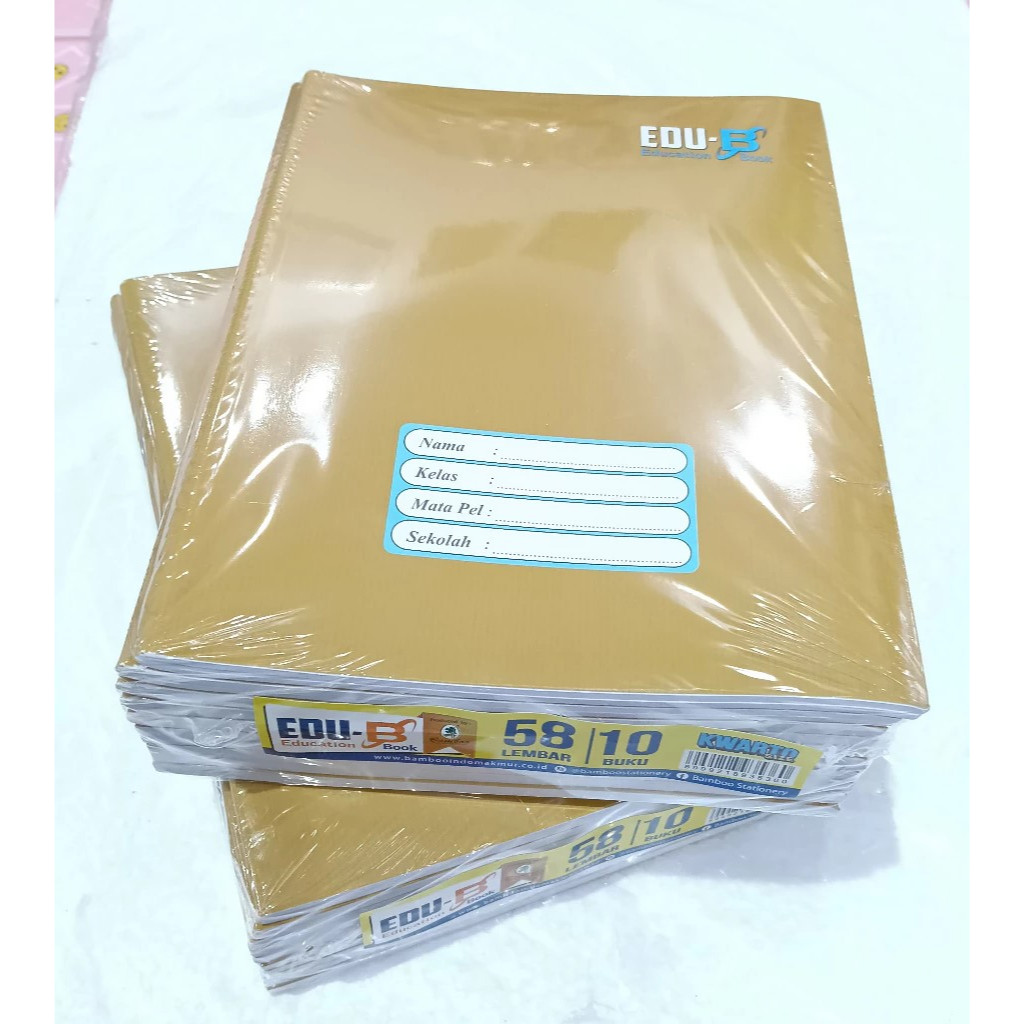 

Buku Tulis Kwarto Kraft Coklat 38/58 lembar EDU-B (10pc)