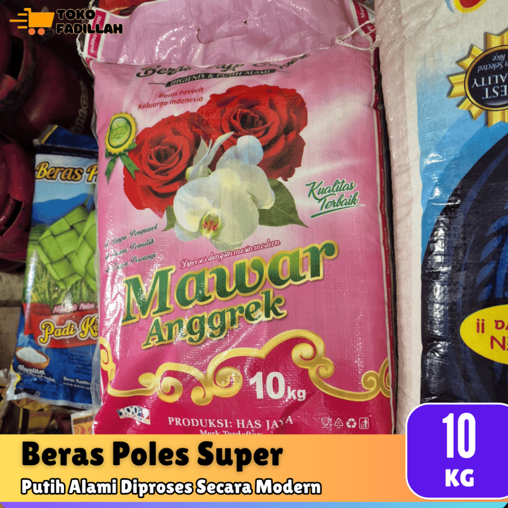 

Beras Mawar Anggrek Poles Super 10 kg