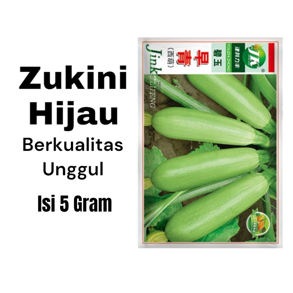 

Benih zukini hijau kualitas premium kemasan ori pabrik mudah tumbuh