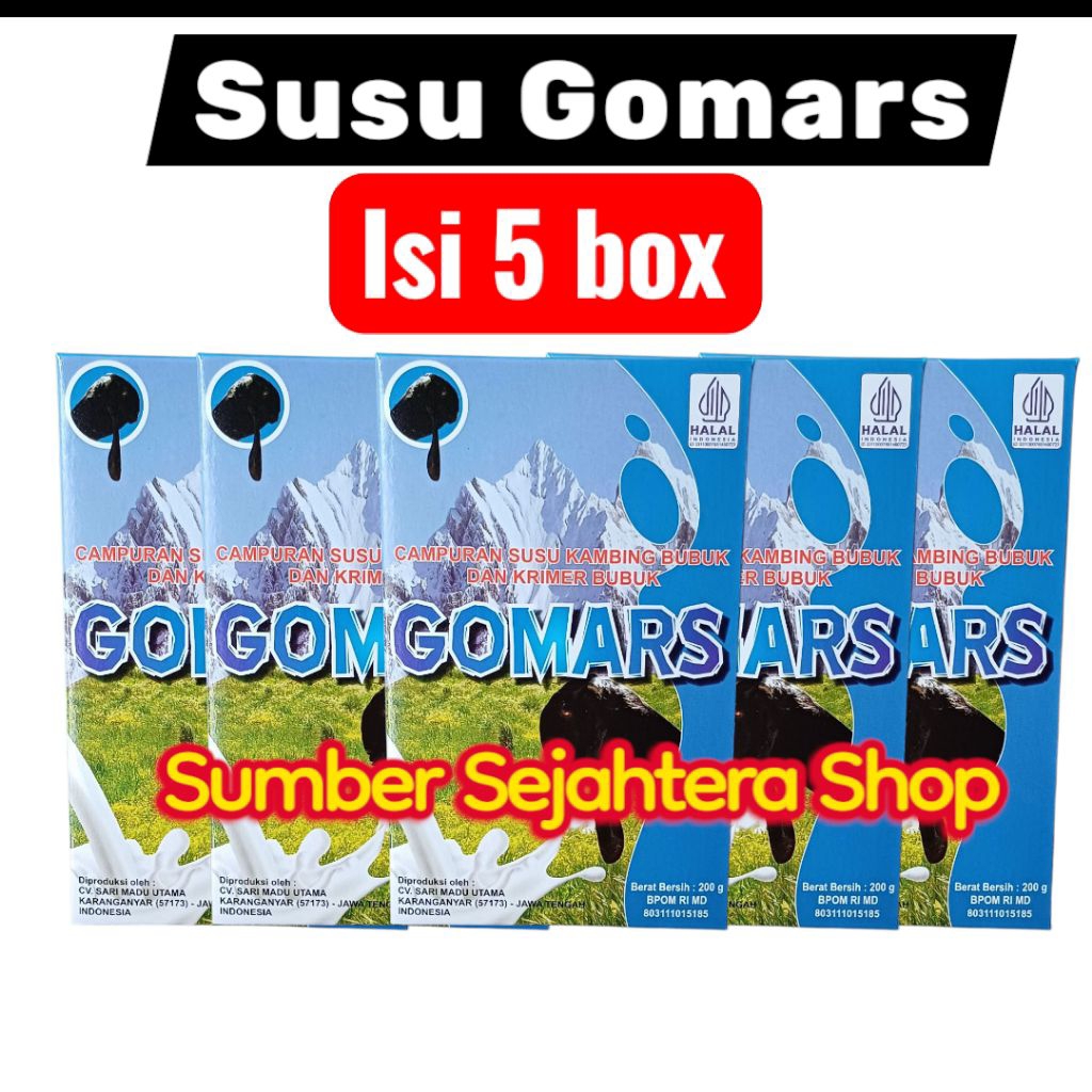 

Susu Kambing Etawa GOMARS Isi 5 Kotak
