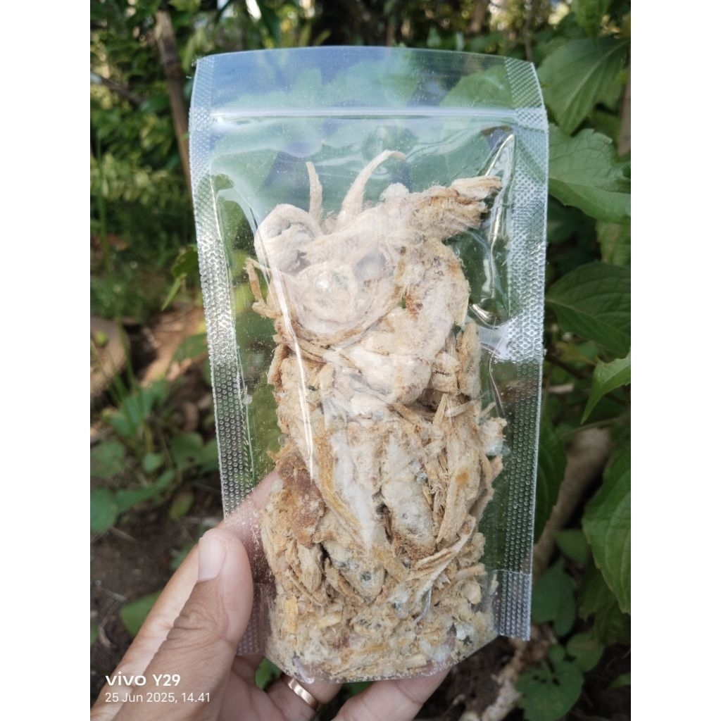 

Ikan Asin Bulu Ayam kemasan standing pouch