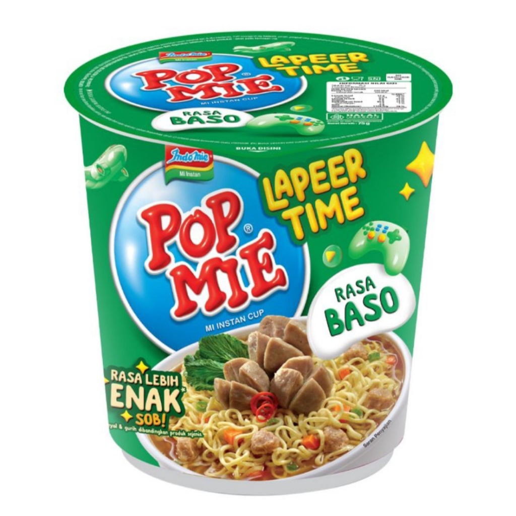 

Pop Mie Lapeer Time Mi Instan Cup Bakso 75 g
