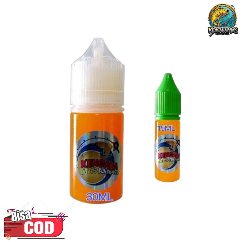 Esen oplosan ikan patin/specialikanpatin/aroma durian blewah 1000 buah/kemasan15ml,30ml/kencanamas46